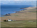 NG3765 : The coastline with the Harris hills in the distance by Mike Dunn