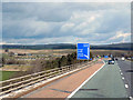 NY6104 : M6 Northbound, Junction 38 by David Dixon