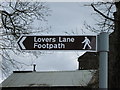 Lovers Lane Sign