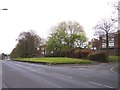 SJ4287 : Rosehill Court joins Woolton Road by Raymond Knapman