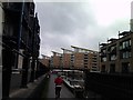 Flats on Limehouse Basin, viewed from the Limehouse Cut