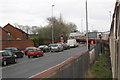 Charter train crosses Strand Road at level crossing