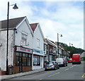 A takeaway and a pharmacy, Llanbradach High Street