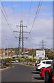 Electricity pylon by the Metro Centre