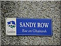 H2695 : Sign, Rae an Ghainimh (Sandy Row) by Kenneth  Allen