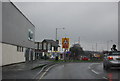 Approaching a roundabout on the A13