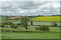 SO3851 : Farmland west of Weobley, Herefordshire by Roger  D Kidd