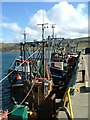 NG3863 : Fishing boats at Uig Pier by Dave Fergusson