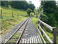 SN6778 : Vale of Rheidol narrow gauge railway heading west by Eirian Evans