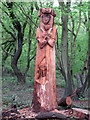TQ4793 : Hainault Forest Tree Sculpture (5) by Roger Jones