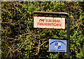 J4398 : Railway sign, Magheramorne (1) by Albert Bridge