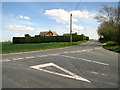 Junction of Hall Road and the B1063 road