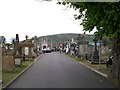 View west along the main drive of Milltown Cemetery