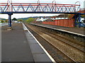 Footbridge across Caerphilly railway station