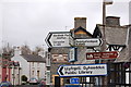 Road signs in Tregaron