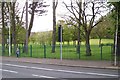 The green lawns of Falls Road Park