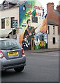 Easter Rising mural on the corner of Beachmount Avenue and the Falls Road