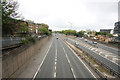 View from footbridge across A12