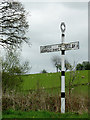 Road sign near Beulah, Powys