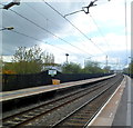 Overhead power lines, Sandwell & Dudley railway station, Oldbury