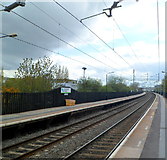 SO9990 : Overhead power lines, Sandwell & Dudley railway station, Oldbury by Jaggery