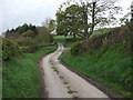 SJ0846 : Rural lane junction by John Haynes