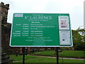 St Laurence Parish Church of Frodsham, Information board