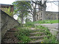 Disused steps