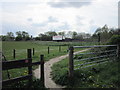 The cycle route near Sandysike Brick Works