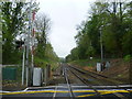 Looking down the line from Whyteleafe South station