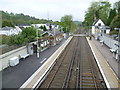 View from the footbridge at Whyteleafe South station