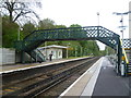 The footbridge at Whyteleafe South station