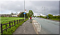 The start of a cycle lane in Dicconson Lane