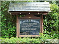 Elswick Memorial URC, Nameboard