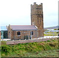 Side view of the Sospan Restaurant tower, Llanelli