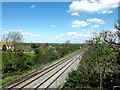 View from the new  bridge  near Hewish