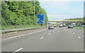 M6 north approaching Junction 28 at Leyland