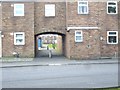 Arched passage through Front Street