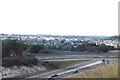 SU4827 : M3 motorway and Winchester from Twyford Down by Christopher Hilton
