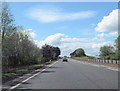 NY0275 : End of A75 dual carriageway at Collin by John Firth