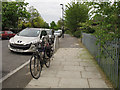 Cycle stands on Lovelace Road