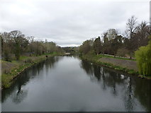 ST1776 : Cardiff: the Taff through Cathays Park by Chris Downer