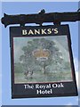 SO5968 : Faded sign at the Royal Oak by John M