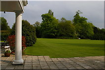 TL4514 : Manor of Groves Hotel, grounds from the colonnade by Christopher Hilton