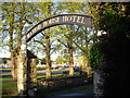 NZ1726 : Gated entrance to Manor House Hotel by Stanley Howe