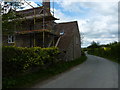 Building or refurbishment  work underway at Wyres Barn