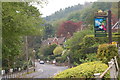 Railway Inn sign on the A449 in Upper Wyche