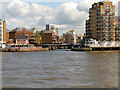 River Thames, Entrance to Limehouse Marina