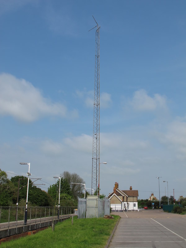 Railway wireless communications mast © Roger Jones :: Geograph Britain ...