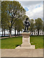 TQ3877 : Old Royal Navy College, Sir Walter Raleigh Statue by David Dixon